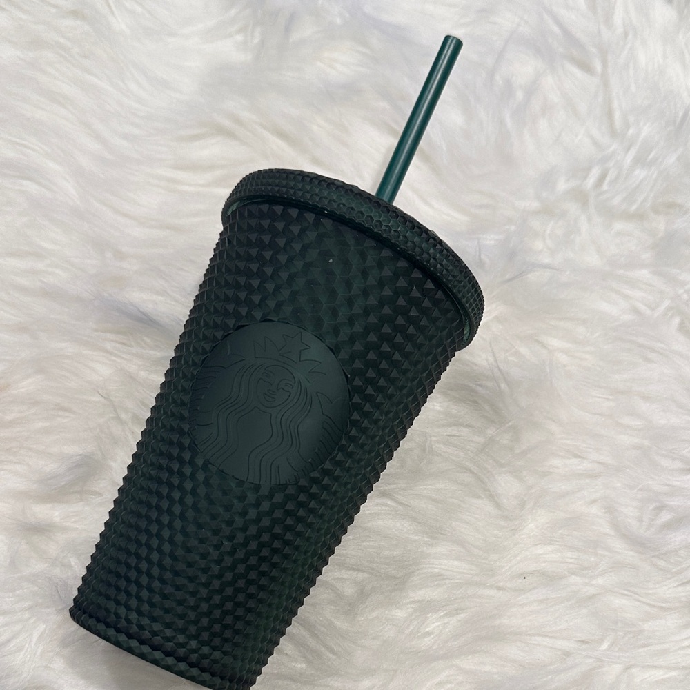 Starbucks Matte green Studded Tumbler with Straw